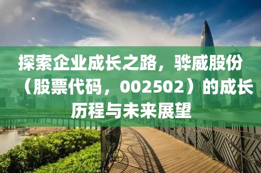 探索企業(yè)成長之路，驊威股份（股票代碼，002502）的成長歷程與未來展望