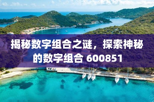 揭秘?cái)?shù)字組合之謎，探索神秘的數(shù)字組合 600851