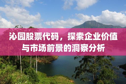 沁园股票代码，探索企业价值与市场前景的洞察分析