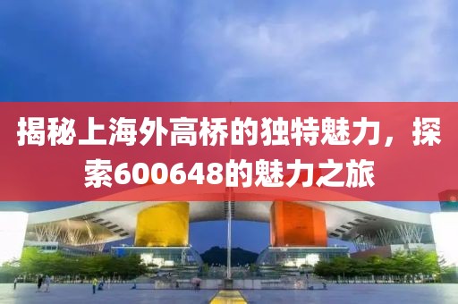 揭秘上海外高橋的獨特魅力，探索600648的魅力之旅