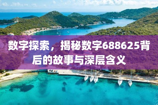 數字探索，揭秘數字688625背后的故事與深層含義