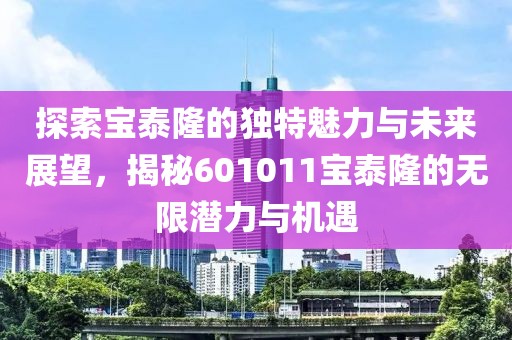 探索寶泰隆的獨特魅力與未來展望，揭秘601011寶泰隆的無限潛力與機遇