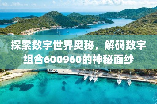 探索數(shù)字世界奧秘，解碼數(shù)字組合600960的神秘面紗