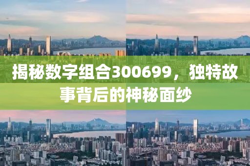 揭秘數(shù)字組合300699，獨特故事背后的神秘面紗