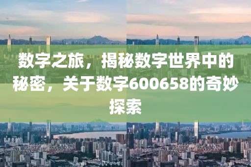 數(shù)字之旅，揭秘?cái)?shù)字世界中的秘密，關(guān)于數(shù)字600658的奇妙探索