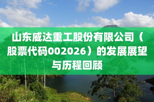 山東威達(dá)重工股份有限公司（股票代碼002026）的發(fā)展展望與歷程回顧