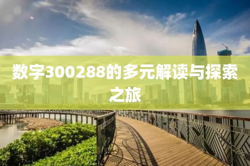 數(shù)字300288的多元解讀與探索之旅