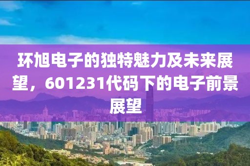 環(huán)旭電子的獨(dú)特魅力及未來(lái)展望，601231代碼下的電子前景展望