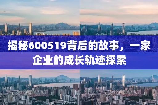 揭秘600519背后的故事，一家企業(yè)的成長(zhǎng)軌跡探索