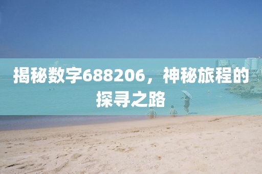 揭秘數(shù)字688206，神秘旅程的探尋之路