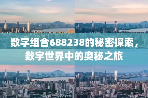 數(shù)字組合688238的秘密探索，數(shù)字世界中的奧秘之旅