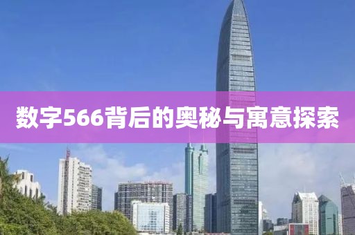 數字566背后的奧秘與寓意探索