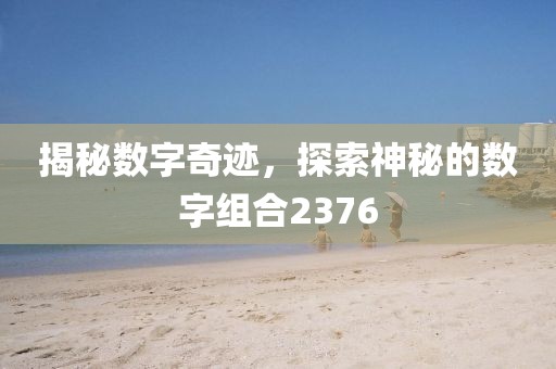 揭秘數(shù)字奇跡，探索神秘的數(shù)字組合2376