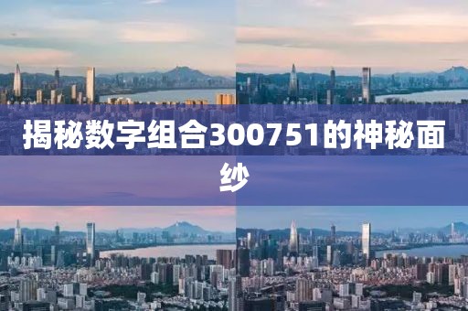 揭秘數(shù)字組合300751的神秘面紗