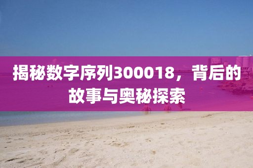 揭秘數(shù)字序列300018，背后的故事與奧秘探索