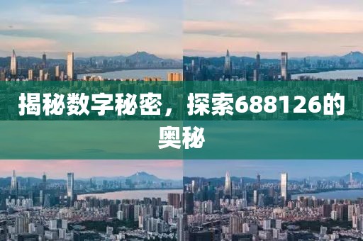 揭秘數(shù)字秘密，探索688126的奧秘