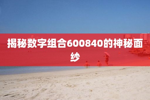 揭秘數字組合600840的神秘面紗