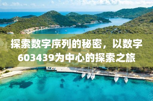 探索數字序列的秘密，以數字603439為中心的探索之旅