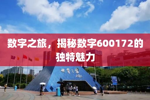 數(shù)字之旅，揭秘數(shù)字600172的獨(dú)特魅力