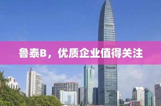 魯泰B，優質企業值得關注