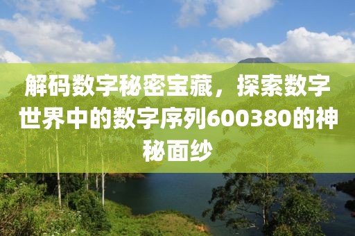 解码数字秘密宝藏，探索数字世界中的数字序列600380的神秘面纱