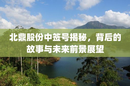 北鼎股份中签号揭秘，背后的故事与未来前景展望