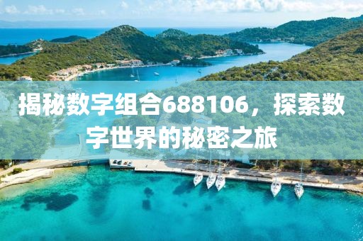 揭秘數字組合688106，探索數字世界的秘密之旅