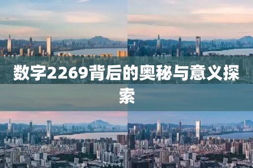 數字2269背后的奧秘與意義探索