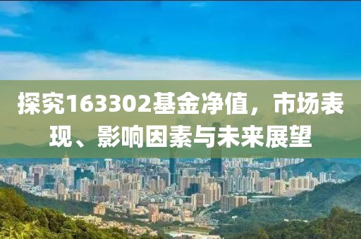 探究163302基金凈值，市場表現(xiàn)、影響因素與未來展望