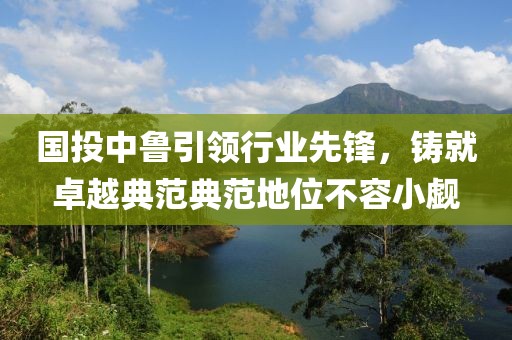 國投中魯引領(lǐng)行業(yè)先鋒，鑄就卓越典范典范地位不容小覷