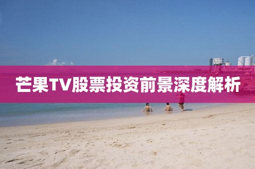 芒果TV股票投資前景深度解析