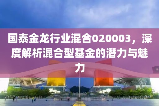 國泰金龍行業混合020003，深度解析混合型基金的潛力與魅力