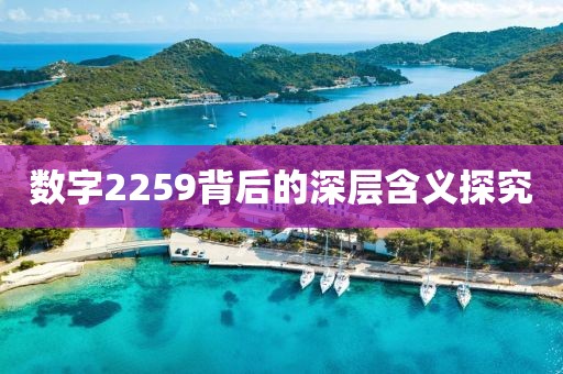 數字2259背后的深層含義探究