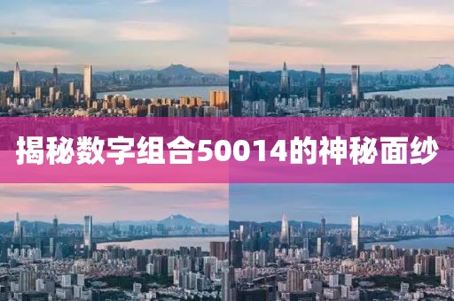 揭秘數字組合50014的神秘面紗