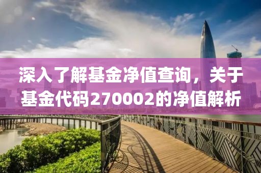 深入了解基金凈值查詢，關于基金代碼270002的凈值解析