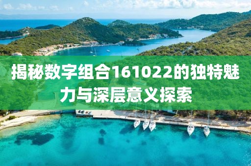 揭秘?cái)?shù)字組合161022的獨(dú)特魅力與深層意義探索