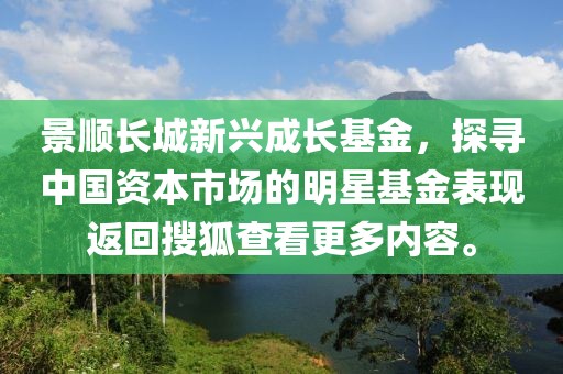 景順長城新興成長基金，探尋中國資本市場的明星基金表現(xiàn)返回搜狐查看更多內容。