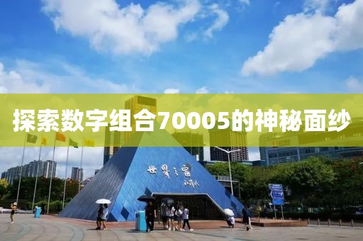 探索數字組合70005的神秘面紗