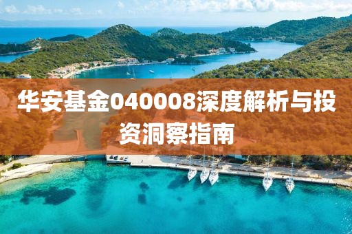 華安基金040008深度解析與投資洞察指南