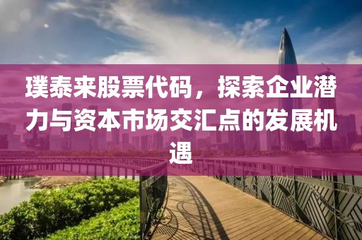 璞泰來股票代碼，探索企業潛力與資本市場交匯點的發展機遇