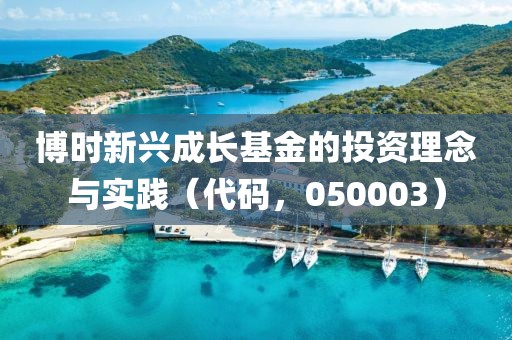 博时新兴成长基金的投资理念与实践（代码，050003）