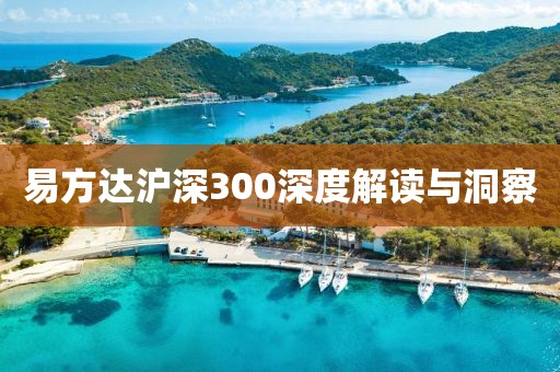 易方达沪深300深度解读与洞察