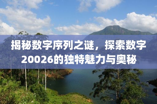 揭秘?cái)?shù)字序列之謎，探索數(shù)字20026的獨(dú)特魅力與奧秘