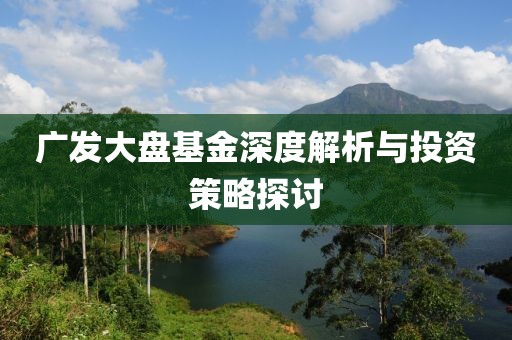 廣發大盤基金深度解析與投資策略探討