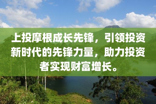 上投摩根成長先鋒，引領(lǐng)投資新時代的先鋒力量，助力投資者實現(xiàn)財富增長。