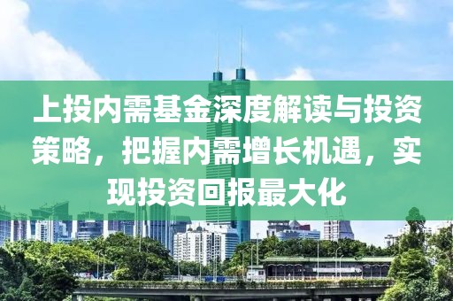 上投內(nèi)需基金深度解讀與投資策略，把握內(nèi)需增長(zhǎng)機(jī)遇，實(shí)現(xiàn)投資回報(bào)最大化