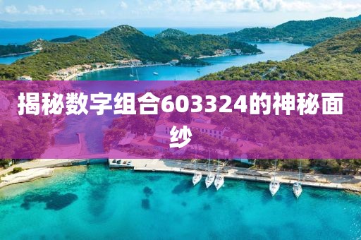 揭秘數字組合603324的神秘面紗