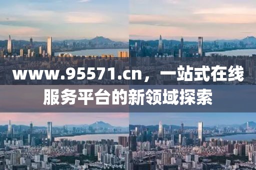 www.95571.cn，一站式在線服務(wù)平臺的新領(lǐng)域探索