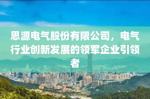 思源电气股份有限公司，电气行业创新发展的领军企业引领者