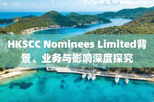 HKSCC Nominees Limited背景、業(yè)務(wù)與影響深度探究